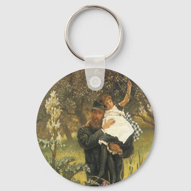 Llavero Viudo de Tissot, retrato victoriano vintage (Anverso)