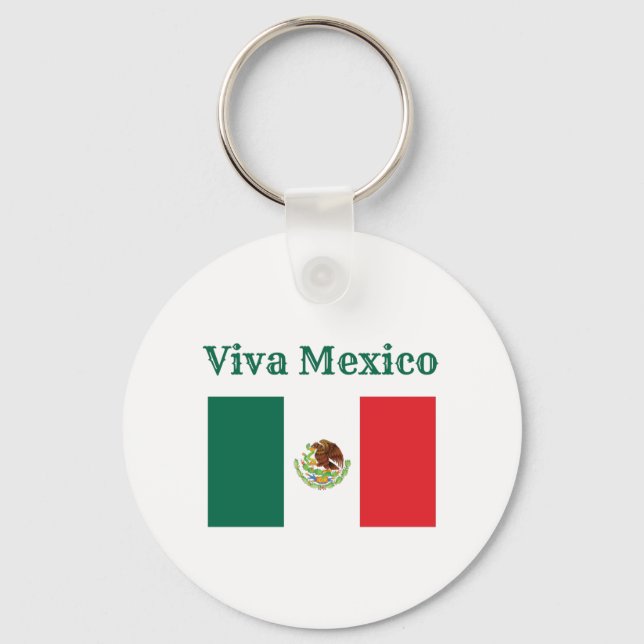 Llavero Viva la bandera de México (Anverso)