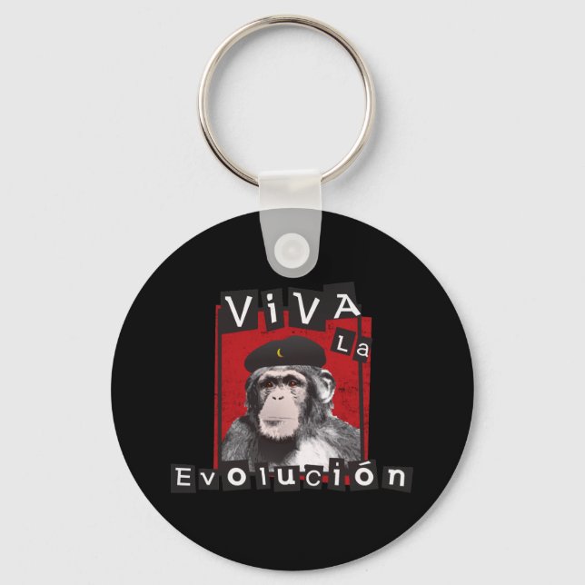 Llavero Viva la Evolucion Ape (Anverso)