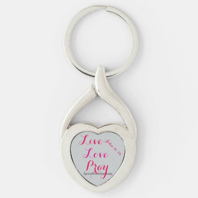 Llavero Vive Ama Reza Cristiano (Anverso)