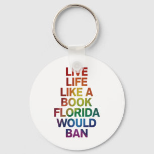 Llavero Vive como un libro que Florida prohibiría regalar 