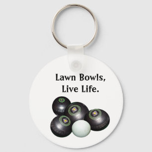 Llavero Vive La Vida Y Juega Bolas De Césped, Anillo De Cl