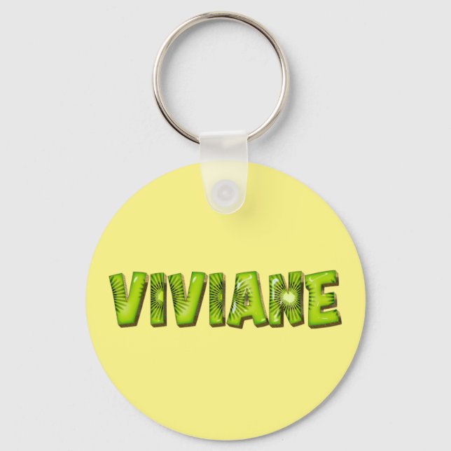 Llavero Viviane Name Kiwi Design Schlüsselanhänger (Anverso)