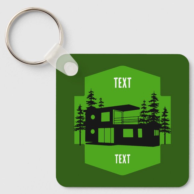 Llavero Vivienda de contenedor de envío (Anverso)