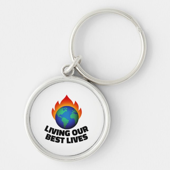 Llavero Viviendo nuestras mejores vidas (Frente)