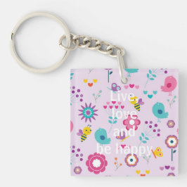 Llavero Vivir, amar y ser feliz