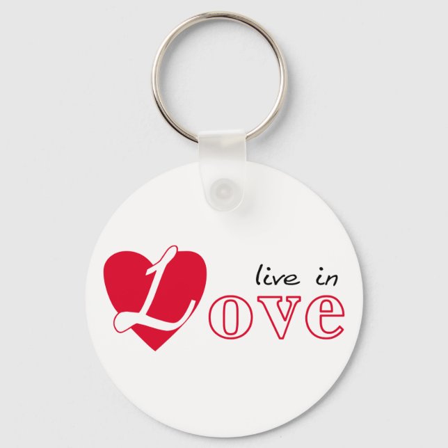 Llavero Vivir enamorado (Anverso)