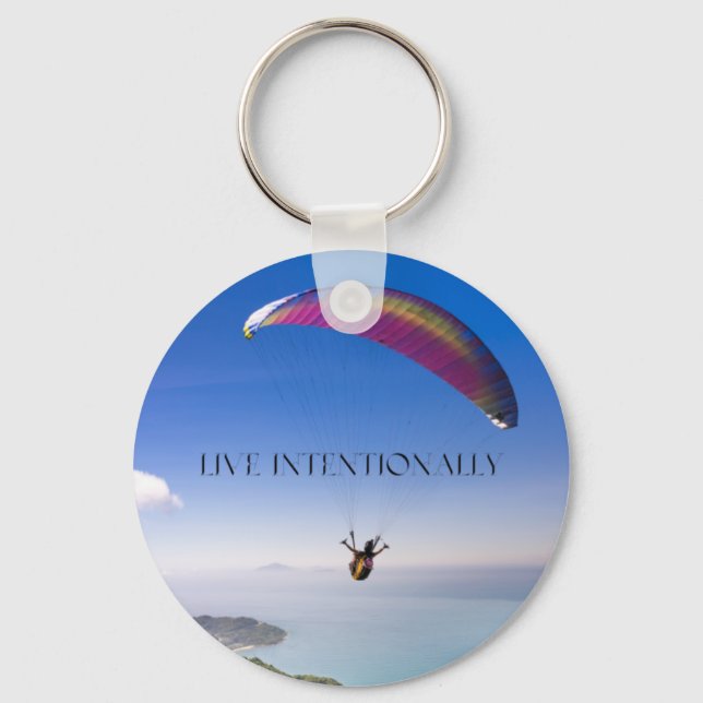 Llavero Vivir intencionalmente (Anverso)