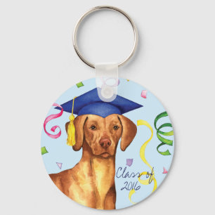 Llavero Vizsla Graduate