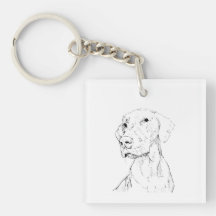 Llavero Vizsla – Regalo Minimalista de Llave para 