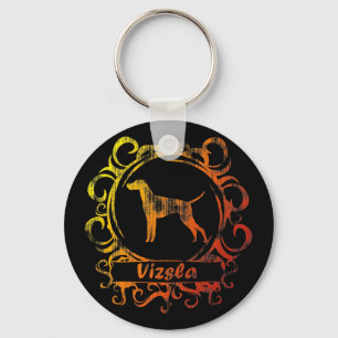 Llavero Vizsla resistido con clase