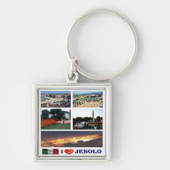 Llavero VNT113 JESOLO I Love, Mosaic, Italia, (Frente)