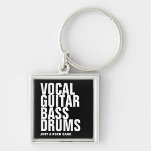 Llavero vocal, guitarra, bajo, tambores... rock