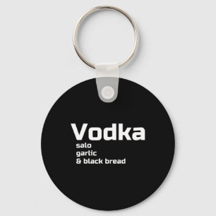 Llavero Vodka Salo Ajo Y Pan Negro Divertido Ucraniano 