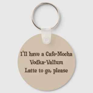 Llavero Vodka-Valium Latte de la Café-Moca