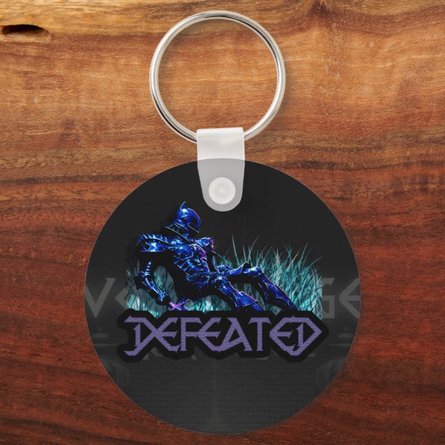 Llavero VoidForge "Derrotado" Caballero Caído de Dark Fant (Anverso)