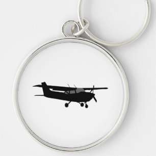 Llavero Volante de silueta negra Cessna Classic de Aircraf