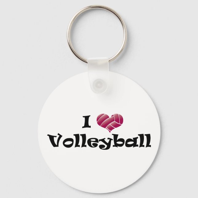 Llavero Voleibol cardíaco (rojo) (Anverso)