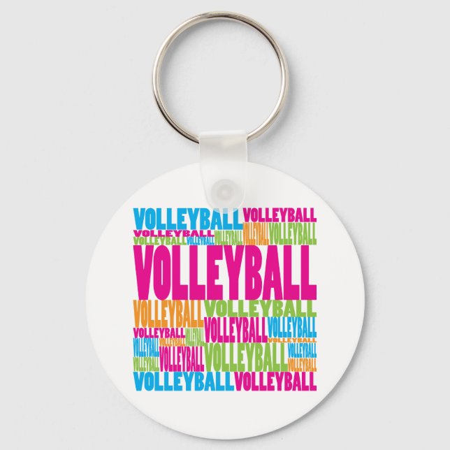 Llavero Voleibol colorido (Anverso)