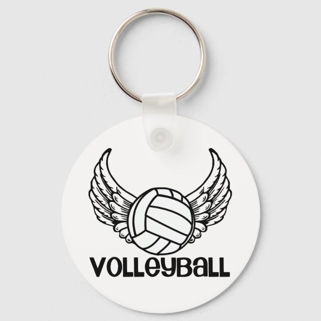 Llavero Voleibol con alas (Anverso)