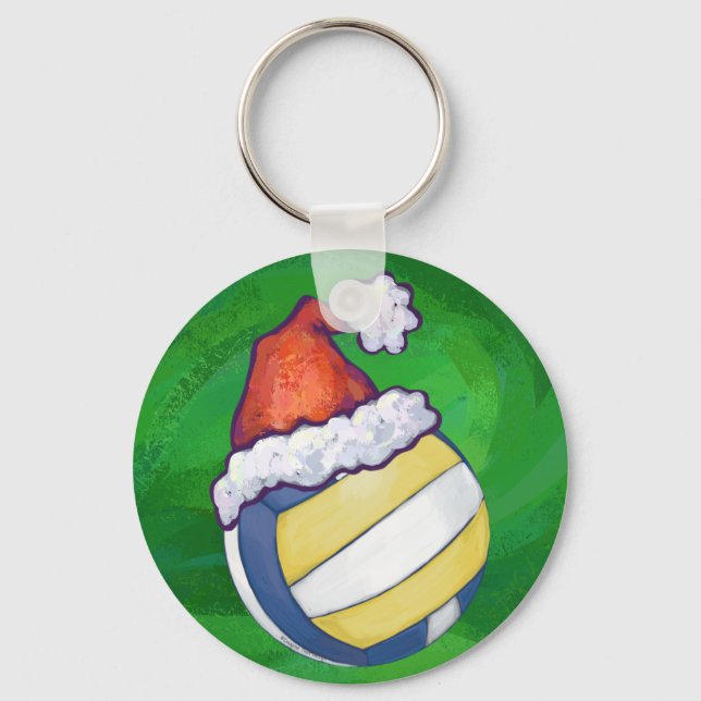 Llavero Voleibol con Gorra Navidad (Anverso)