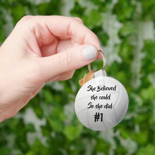 Llavero Voleibol con número Jersey (Mano)