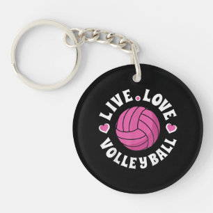 Llavero Vóleibol De Amor Vivo Para Mujeres Chicas Vóley Fa