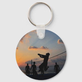 Llavero Voleibol de playa al atardecer