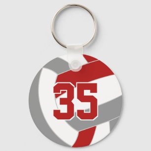 Llavero voleibol gris rojo compra pedidos individuales o g