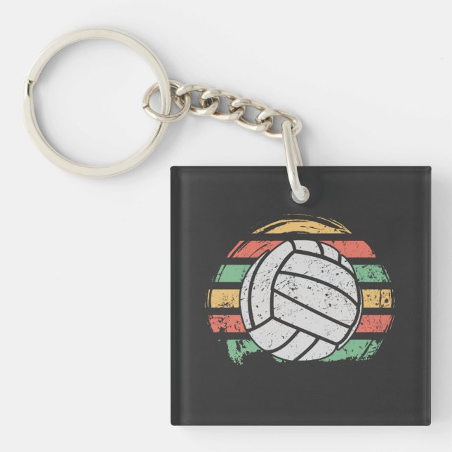 Llavero Voleibol Retro Vintage (Frente)