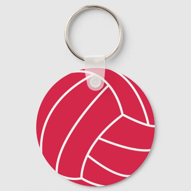 Llavero Voleibol Rojo Crimson (Anverso)