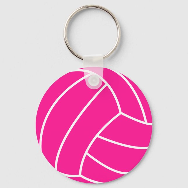 Llavero Voleibol rosa caliente (Anverso)