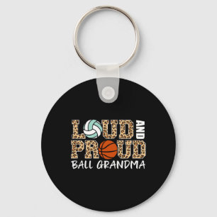 Llavero Voleibol Ruidoso Y Orgulloso Bysketbyll Abuela Fun