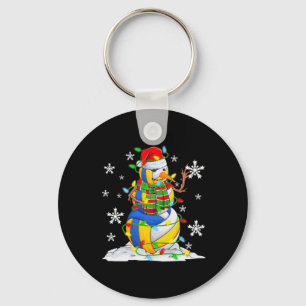 Llavero Voleibol Snowman Christmas Tree Encende Navidad Pj