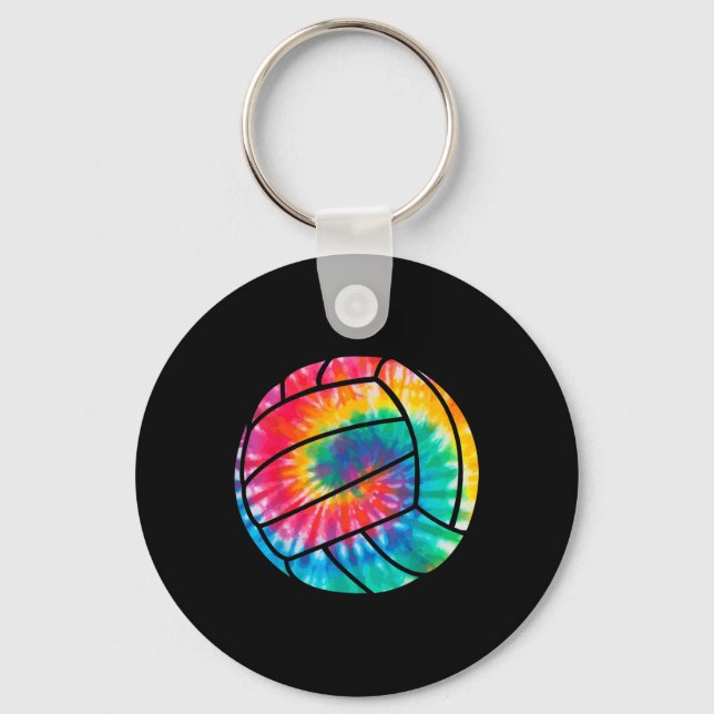 Llavero Voleibol Tie Dye Hippie Beach Volleyball (Anverso)