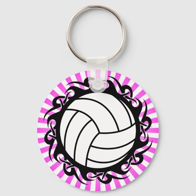 Llavero voleibol tribal (Anverso)