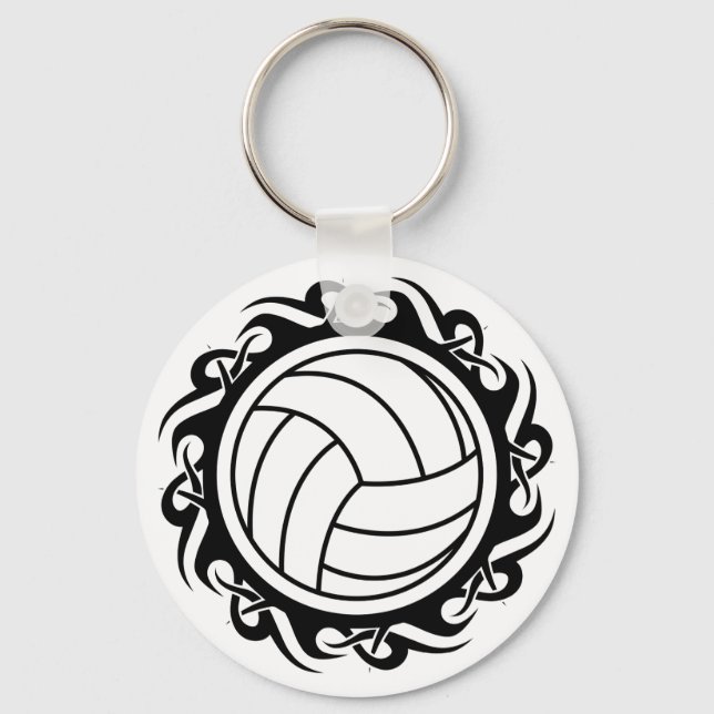 Llavero voleibol tribal (Anverso)