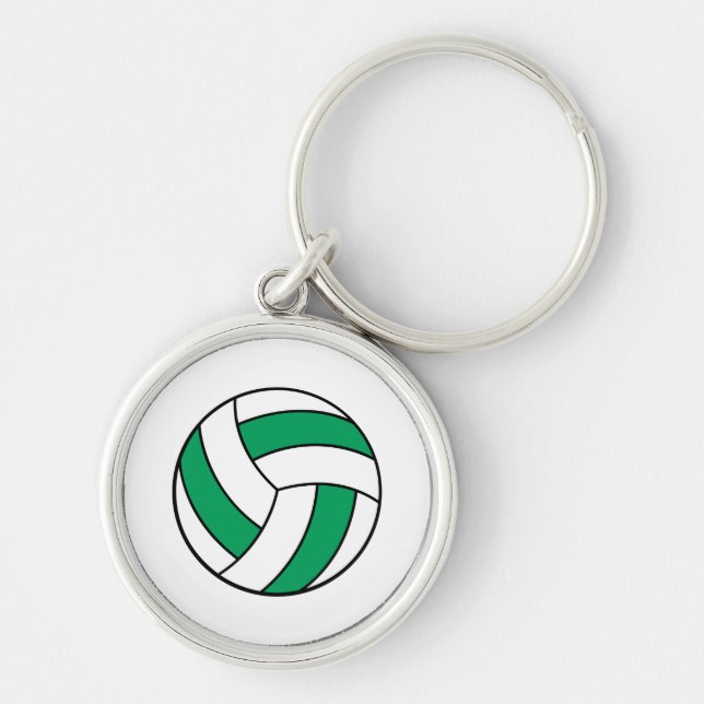 Llavero voleibol verde y blanco (Frente)