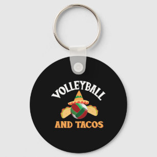 Llavero Voleibol Y Tacos Funny Taco