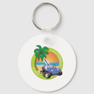 Llavero Volks de California dune buggy con palmas