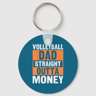 Llavero Volleyball Dad Straight Outta Money Funny Srts Par