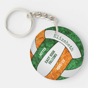 Llavero Volleyball personalizado deportivo femenino naranj