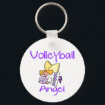 Llavero VolleyChick VB Angel<br><div class="desc">Our VolleyChick Angel for your little volleyball angel. Design features a flying angel holding a volleyball and the text Volleyball Angel. . *Please note: we offer this design in two colors; one that works for light colors and one for dark colors. If you create your own shirt, please make sure...</div>