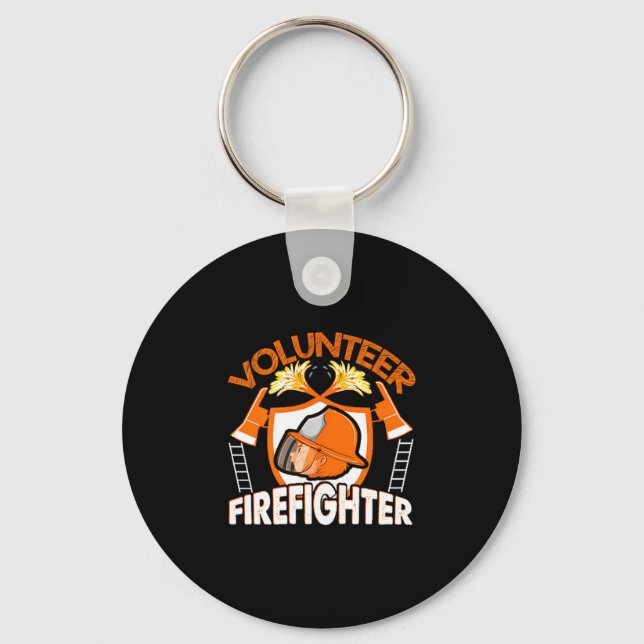 Llavero Volunteer Firefighter Fireman Gift Proud Firefight (Anverso)