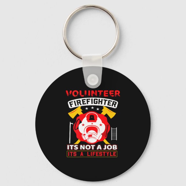 Llavero Volunteer Firefighter Fireman Gift Proud Firefight (Anverso)