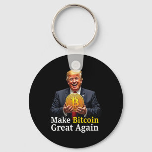Llavero Volver a hacer grande el bitcoin Trump Bitcoin Cry