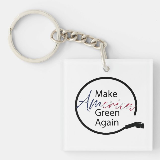 Llavero Volver a hacer verde a Estados Unidos cargador de  (Frente)