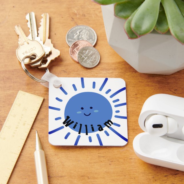 Llavero Volver a la escuela | Niños Cute Boho Vibes Sun &  (Escritorio )