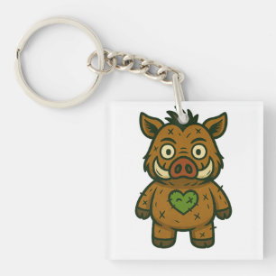 Llavero Voodoo Boar - Patchy Warrior Piglet