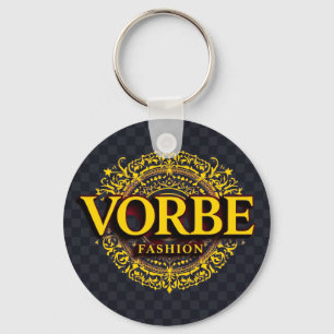 Llavero VORBE Fashion Signature Gold Monograma Keychain
